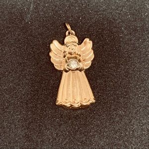 Gold tone angel pendant